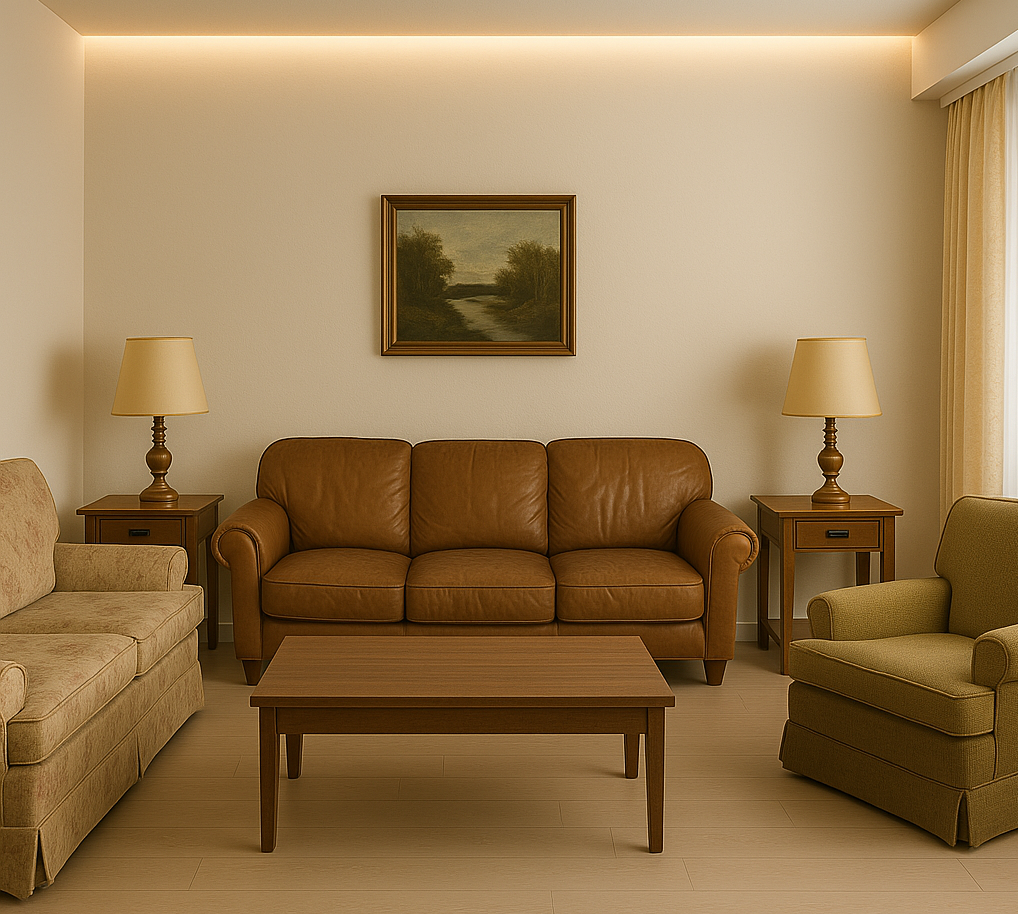 Living room before renovation